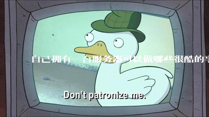 自己拥有一台服务器可以做哪些很酷的事情？