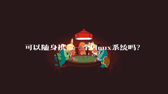 可以随身携带一个Linux系统吗？